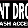 No Cash Payment Drop Box Vinyl Sticker