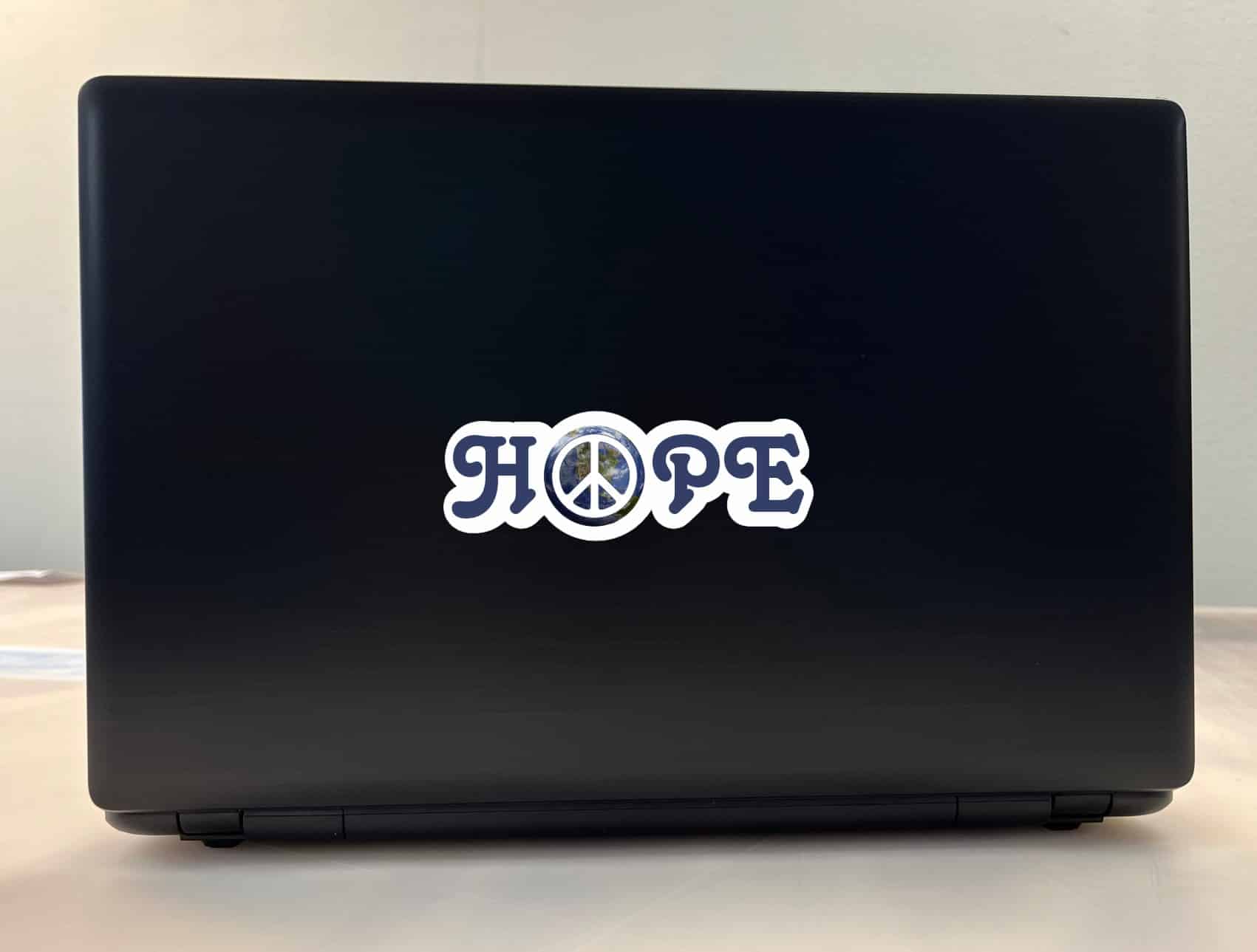 StickerTalk Peace on Earth Hope Vinyl Sticker, 5 inches x 1.75 inches - Image 3