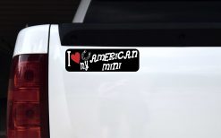 I Love My American Mini Vinyl Sticker