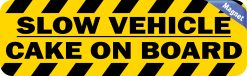Alternative view of StickerTalk Slow Vehicle Cake on Board Vinyl Magnet, 10 inches x
