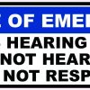 Driver Is Hearing Impaired Vinyl Sticker