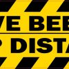 Active Beehive Keep Distance Vinyl Sticker