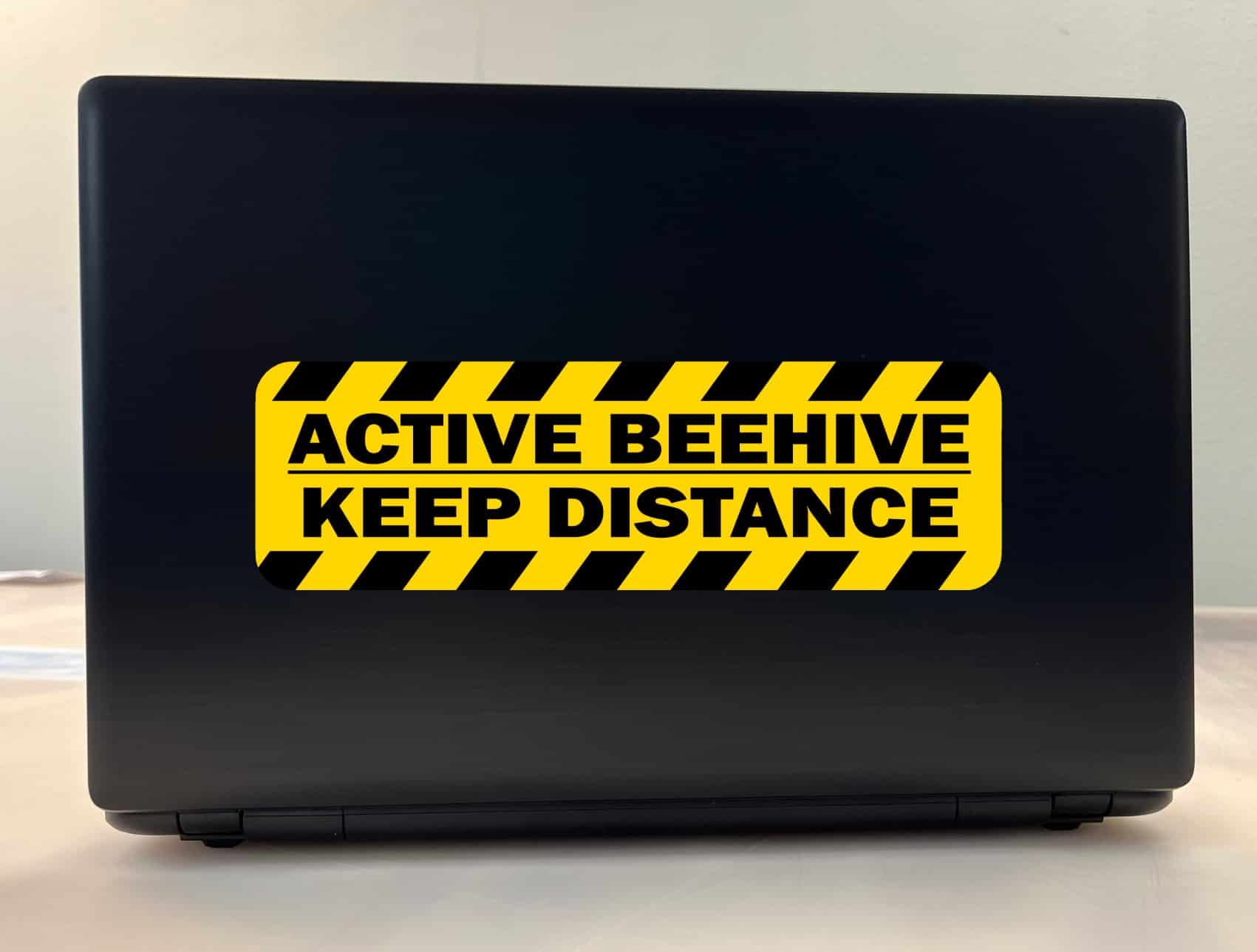 StickerTalk Active Beehive Keep Distance Vinyl Sticker, 10 inches x 3 inches - Image 3