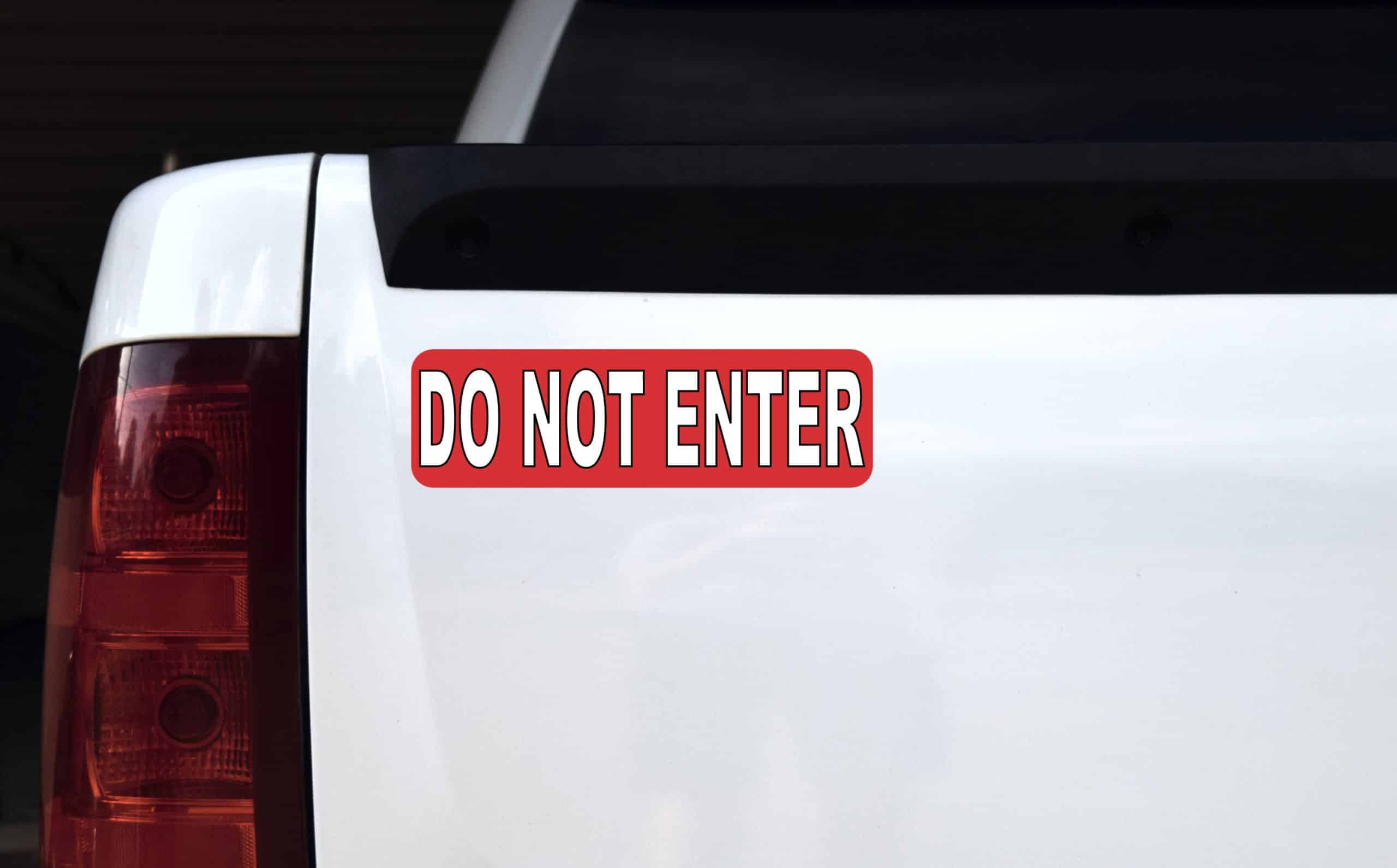 StickerTalk Do Not Enter Magnet, 10 inches x 3 inches - Image 3