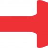Red Arrow Vinyl Sticker