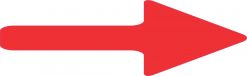 Red Arrow Vinyl Sticker