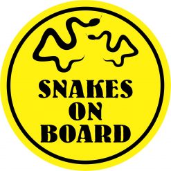 Snakes on Board Vinyl Sticker