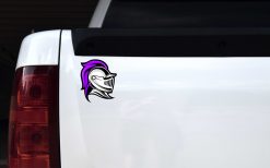 Purple Knight Mascot Vinyl Sticker