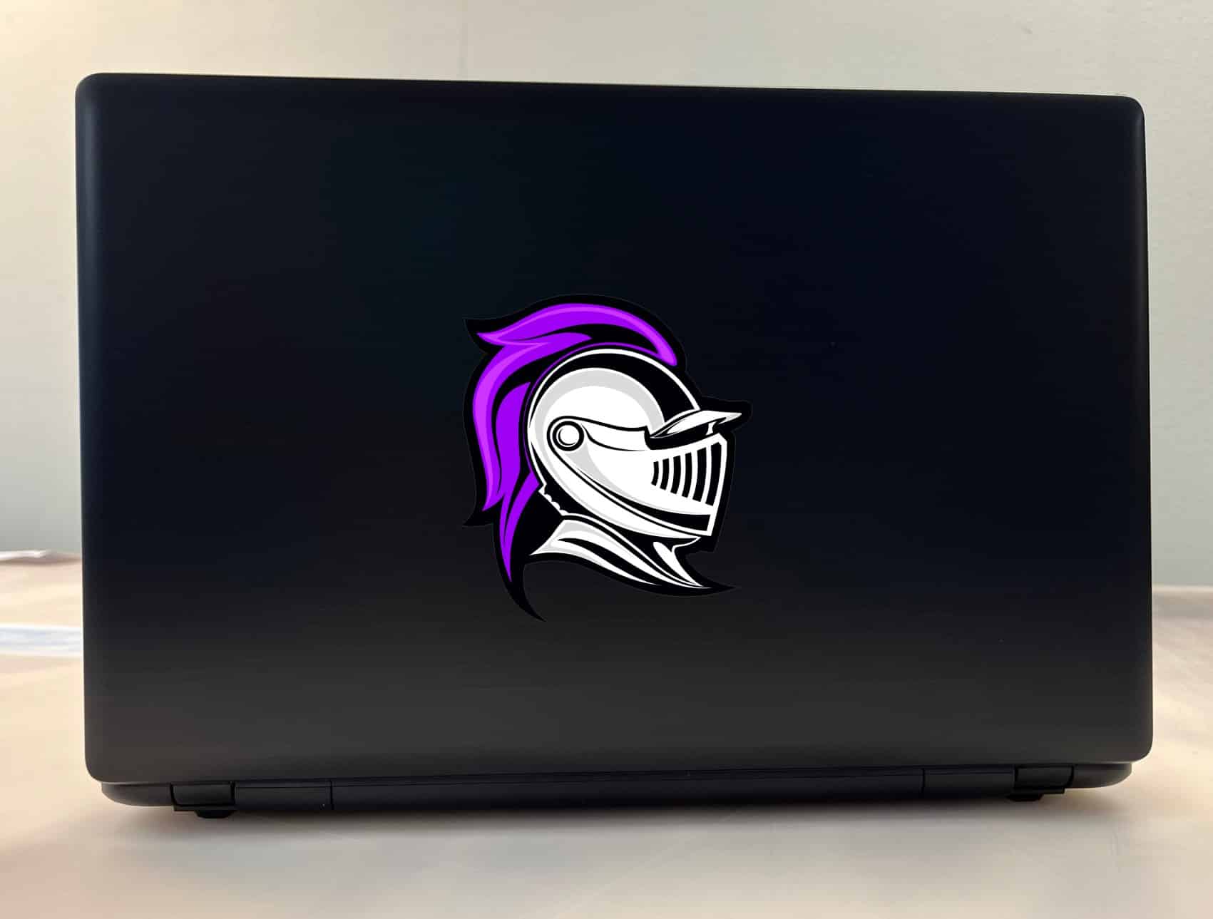 StickerTalk Purple Knight Mascot Vinyl Sticker, 4 inches x 4.5 inches - Image 4