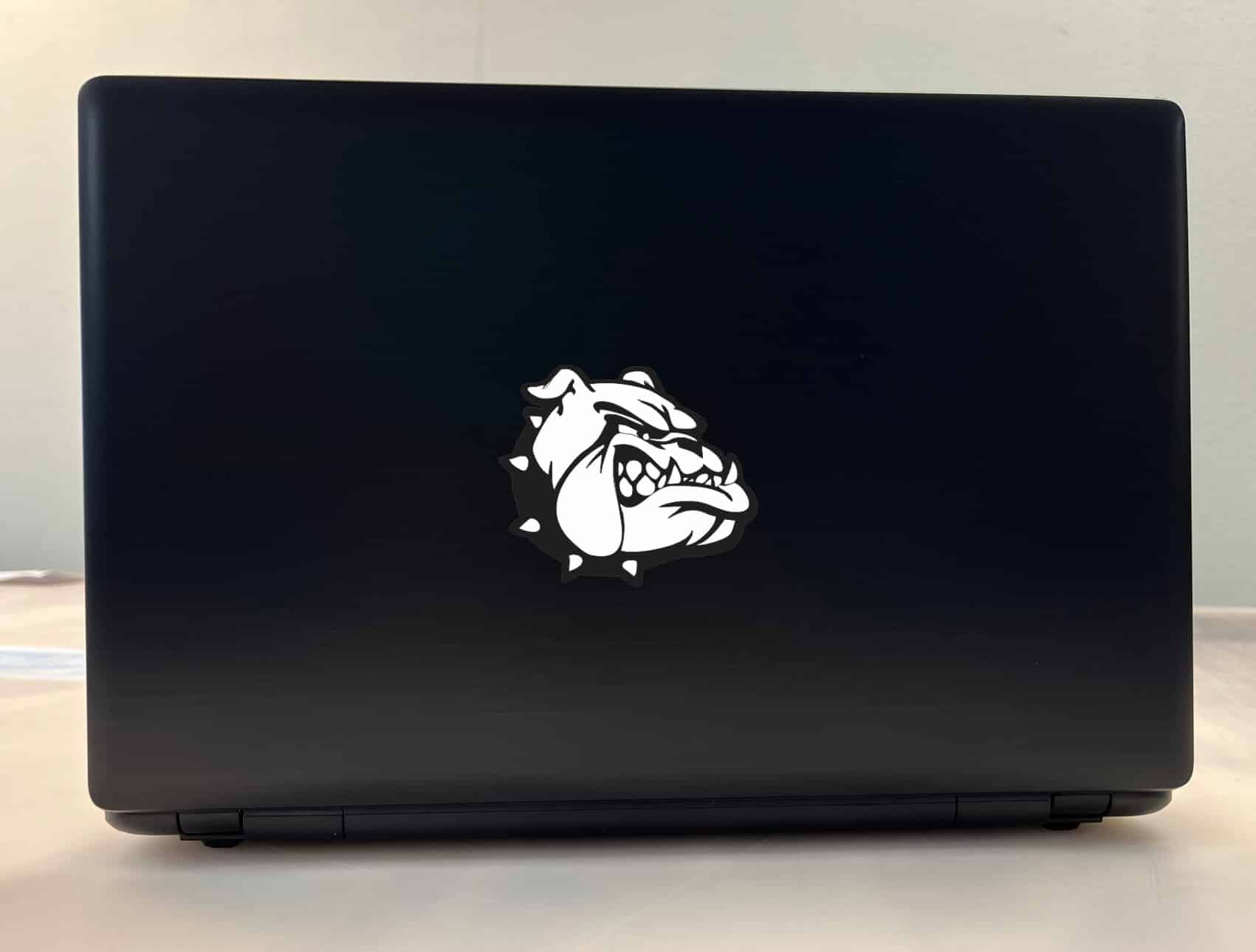 StickerTalk Black and White Bulldog Mascot Vinyl Sticker, 3.5 inches x 3 inches - Image 4