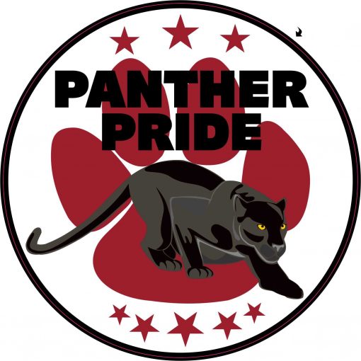 Maroon Panther Pride Vinyl Sticker