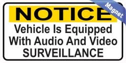 Alternative view of StickerTalk Vehicle Audio and Video Surveillance Magnet, 6 inche