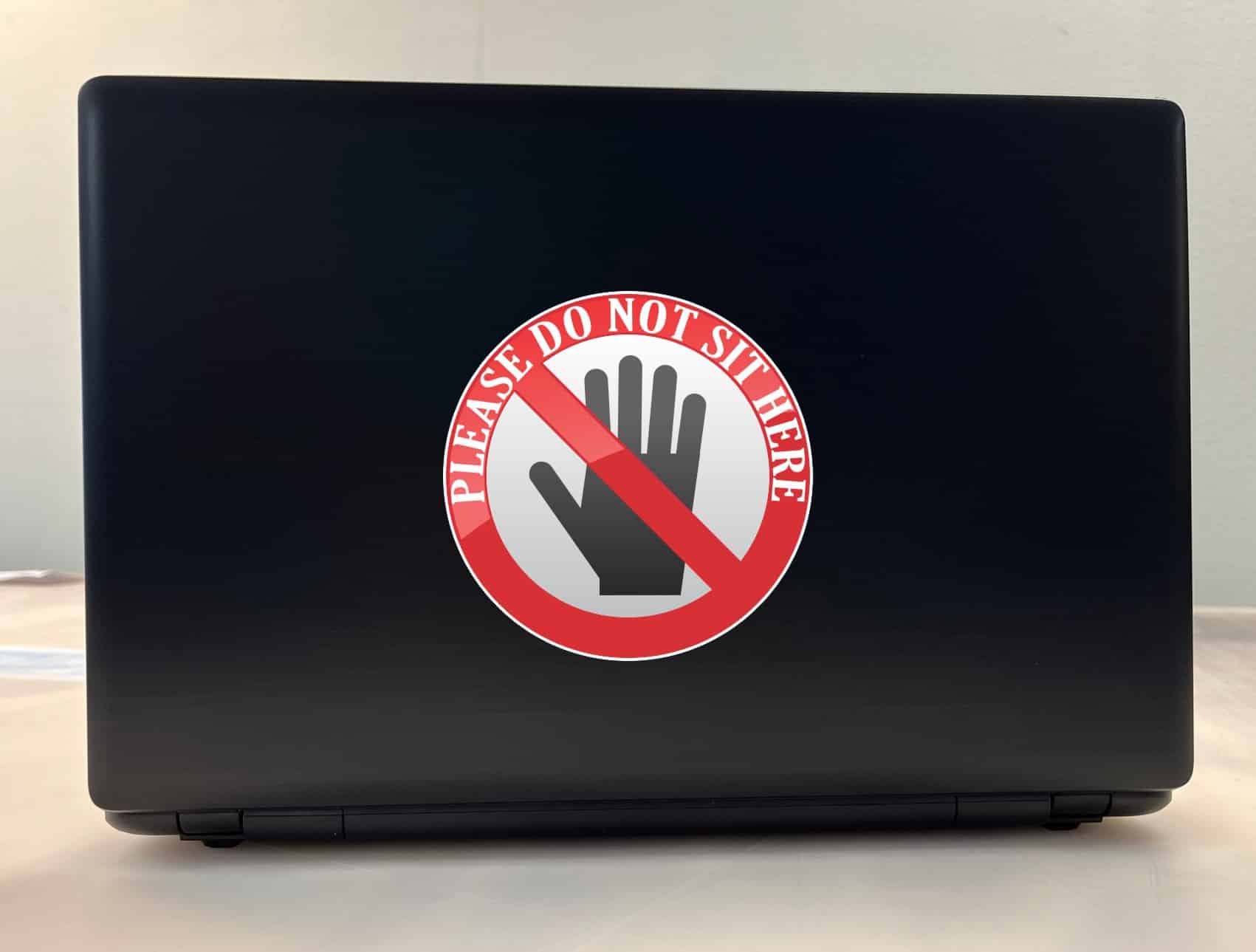 StickerTalk Do Not Sit Here Vinyl Sticker, 5 inches x 5 inches - Image 3