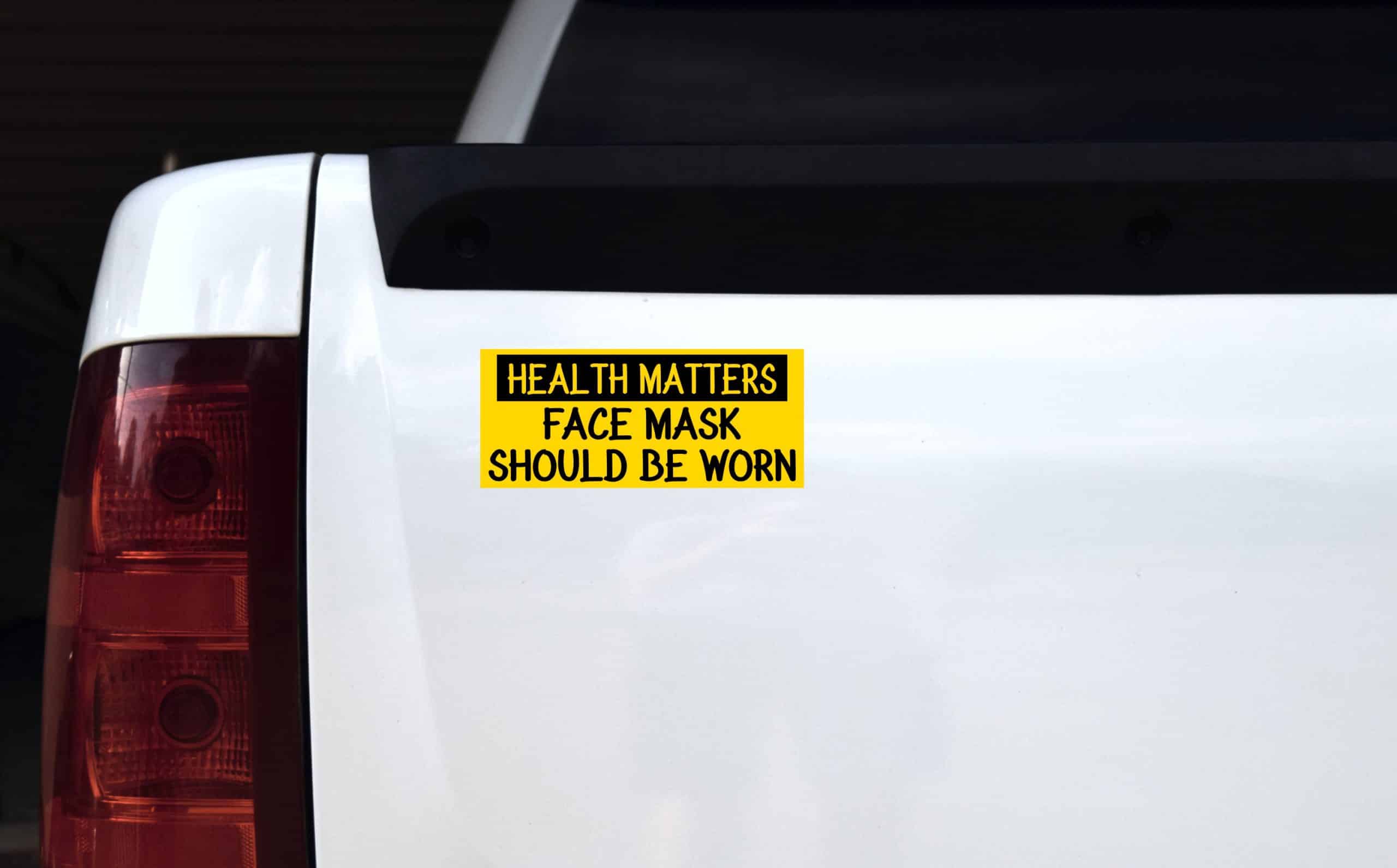 StickerTalk Face Mask Should Be Worn Magnet, 7 inches x 3 inches - Image 3
