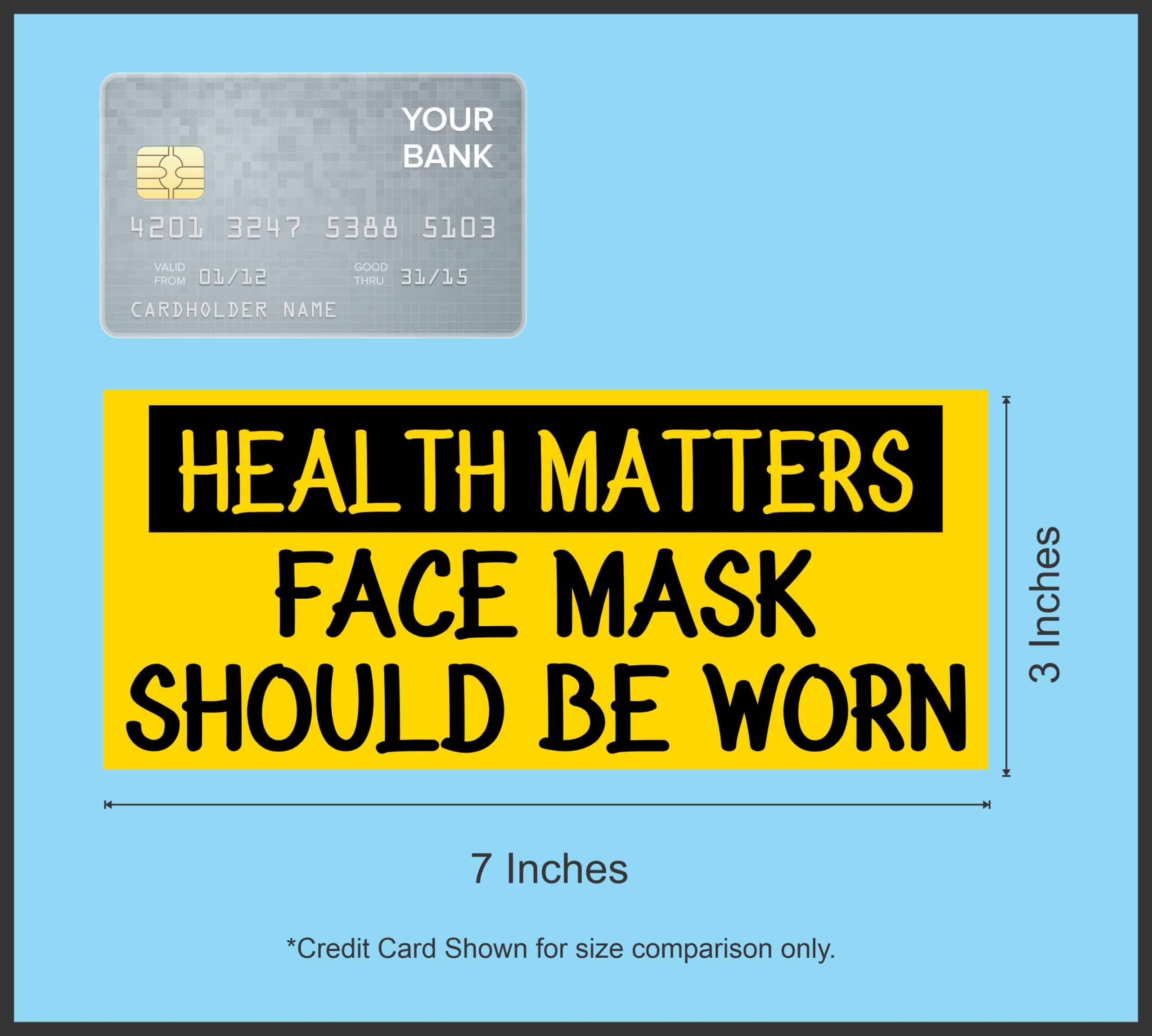 StickerTalk Face Mask Should Be Worn Magnet, 7 inches x 3 inches - Image 4