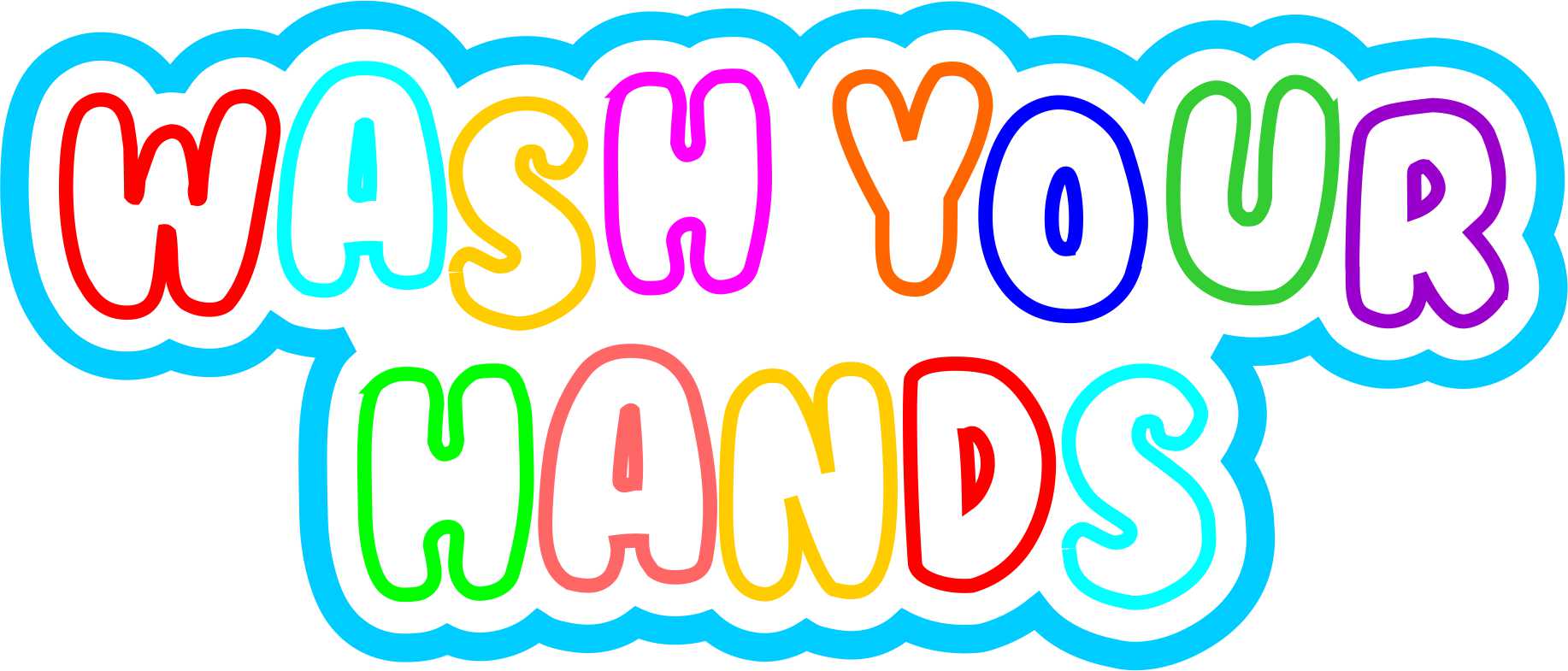 Wash Your Hands Vinyl Sticker