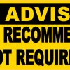 Mask Recommended Vinyl Sticker