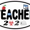 Biohazard Teacher 2020 Vinyl Sticker