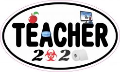 Biohazard Teacher 2020 Vinyl Sticker
