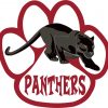 Maroon Paw Panthers Vinyl Sticker