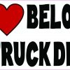 My Heart Belongs to a Truck Driver Vinyl Sticker