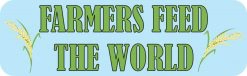Rice Farmers Feed the World Vinyl Sticker