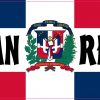 Labeled Dominican Republic Flag Magnet