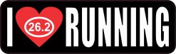 Marathon I Love Running Magnet