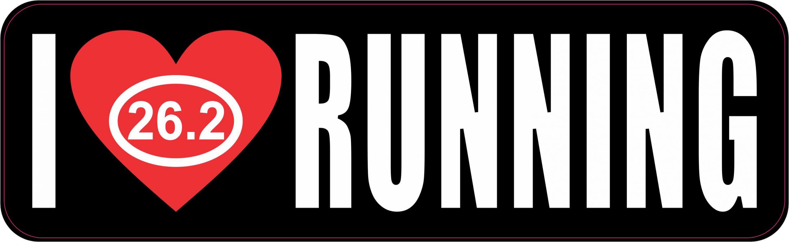 Marathon I Love Running Magnet