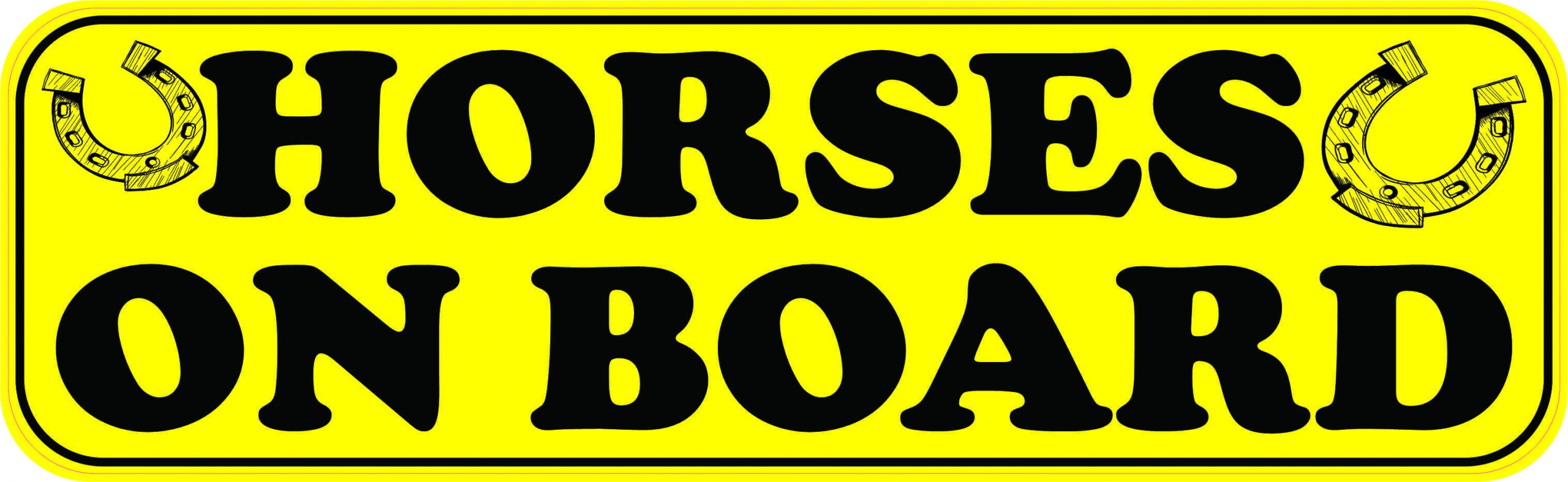 Horses on Board Magnet