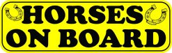 Horses on Board Vinyl Sticker