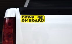 Cows on Board Vinyl Sticker
