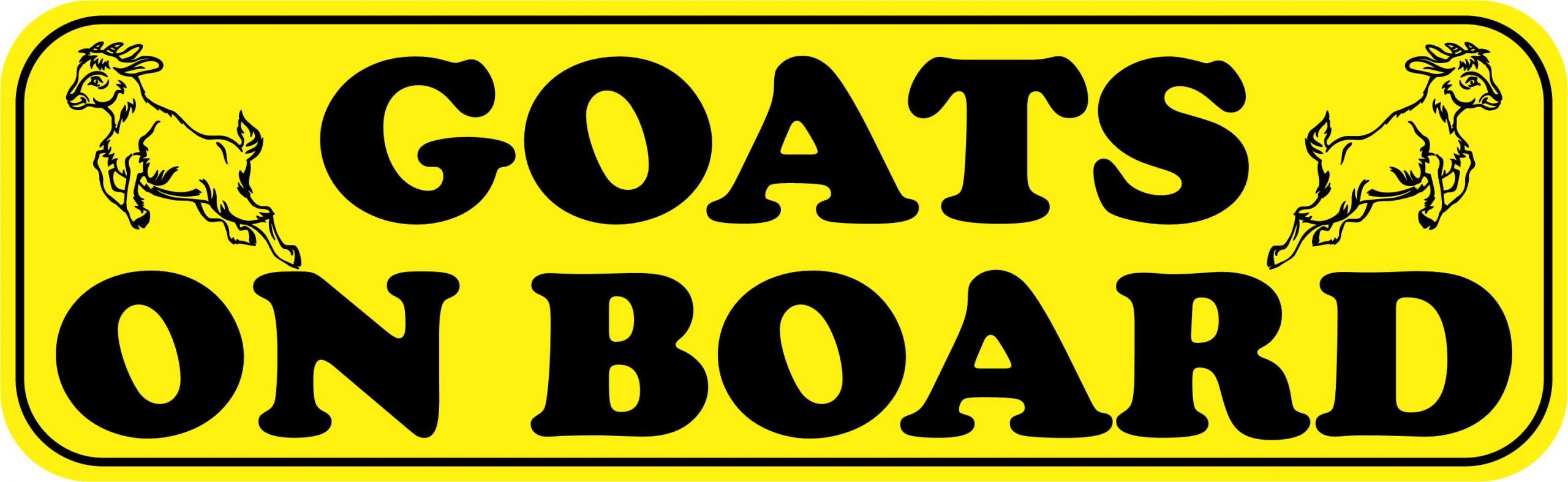 Goats on Board Magnet