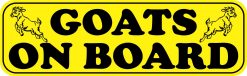 Goats on Board Vinyl Sticker