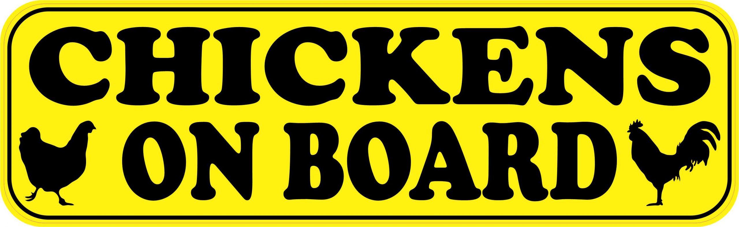 Chickens on Board Magnet