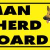 German Shepherd on Board Vinyl Sticker