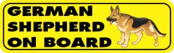 German Shepherd on Board Vinyl Sticker
