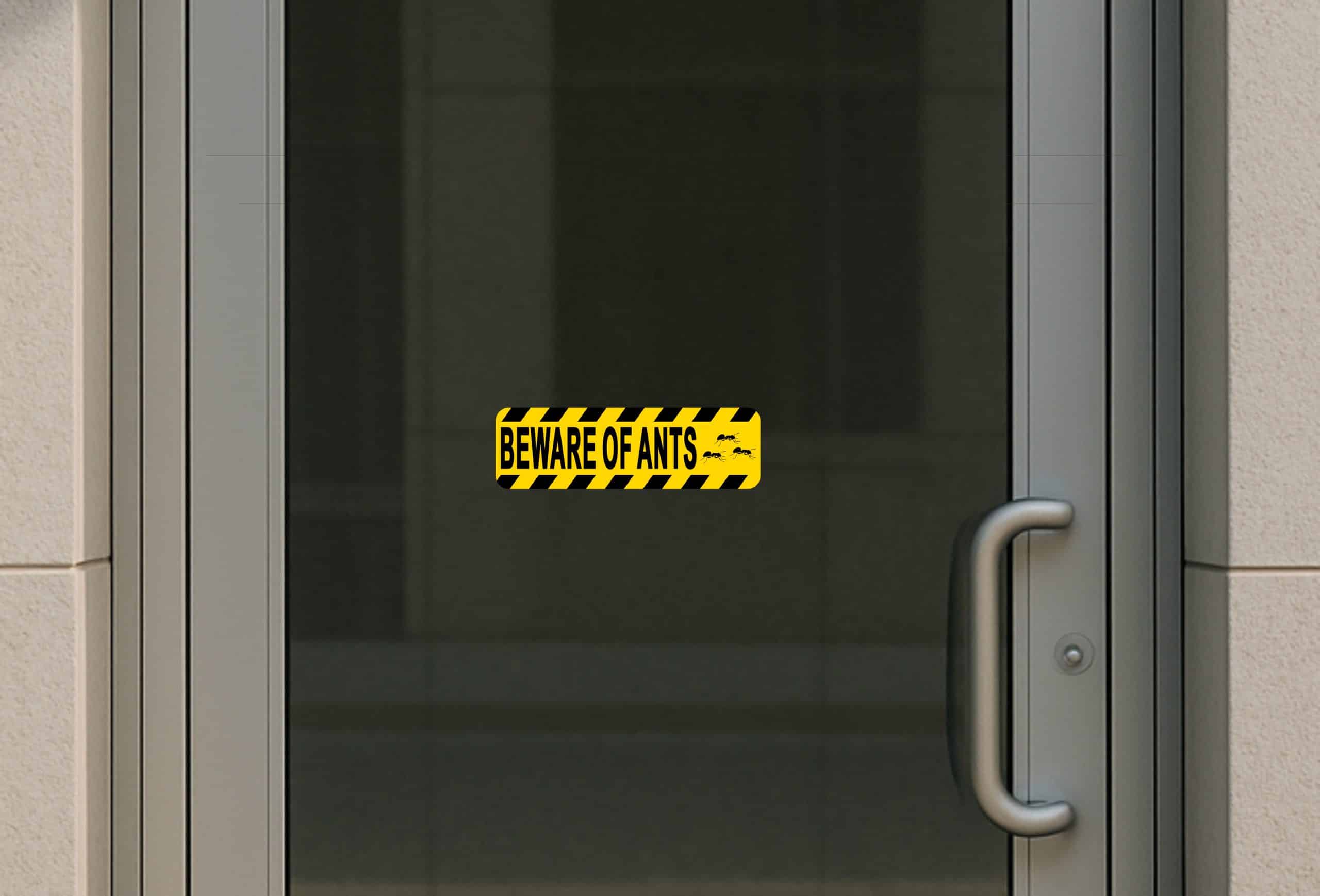 StickerTalk Beware of Ants Vinyl Sticker, 10 inches x 3 inches - Image 4