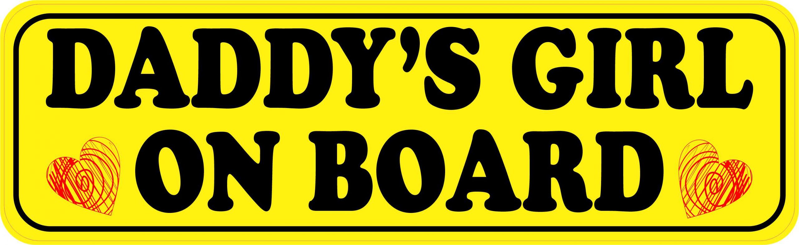 Daddy's Girl on Board Magnet