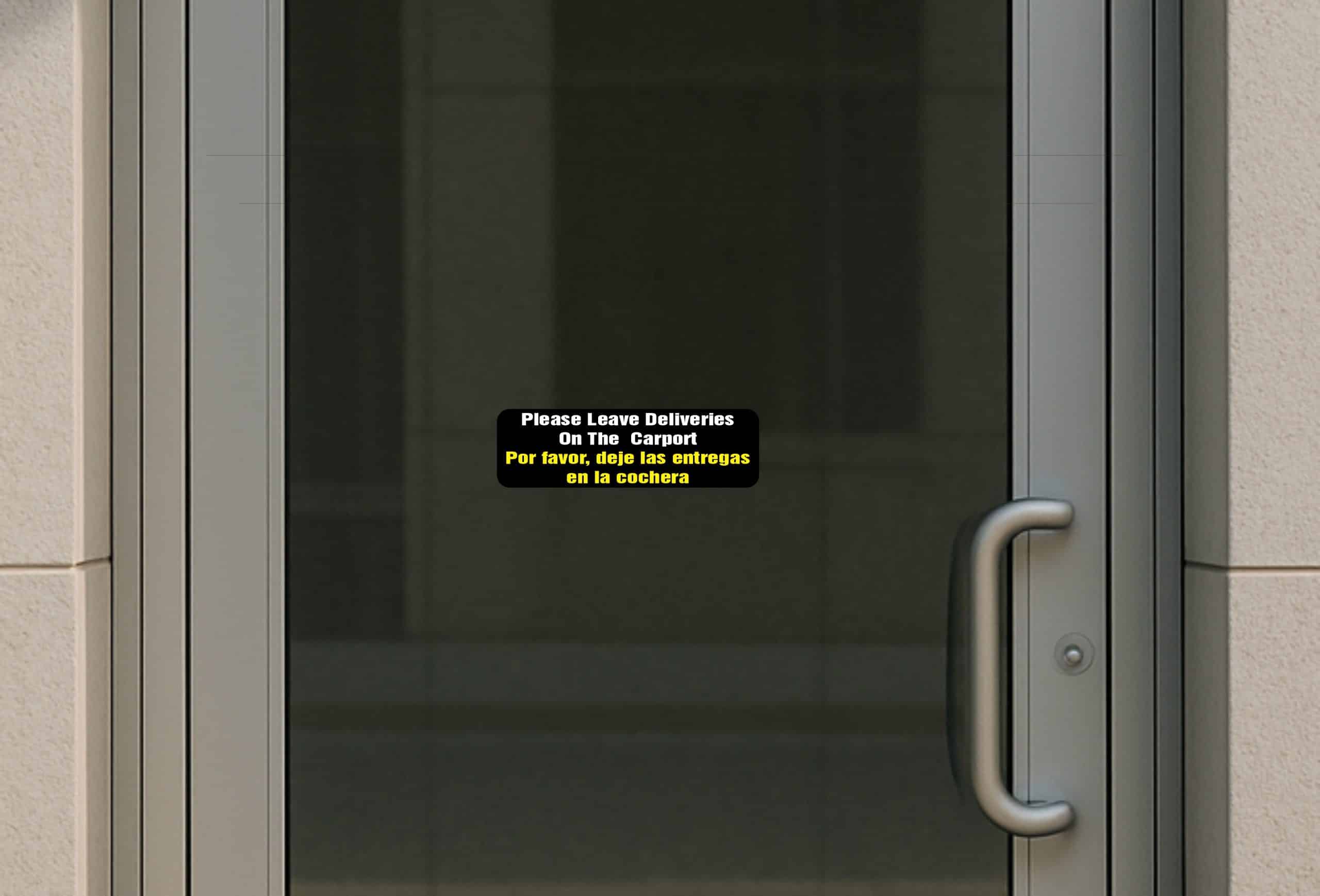 StickerTalk Leave Deliveries on Carport Vinyl Sticker, 10 inches x 3 inches - Image 4