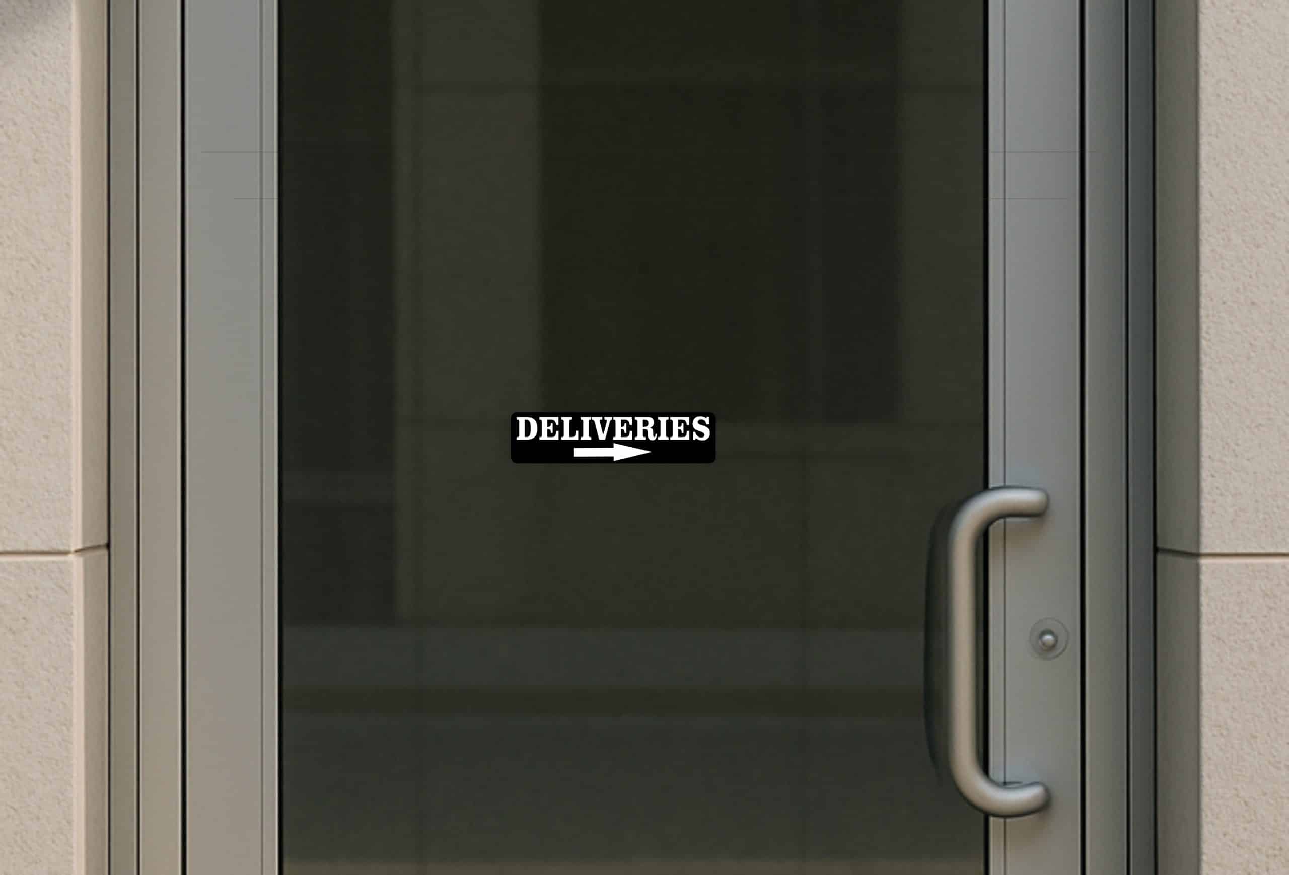 StickerTalk Right Arrow Deliveries Vinyl Sticker, 8 inches x 2 inches - Image 4