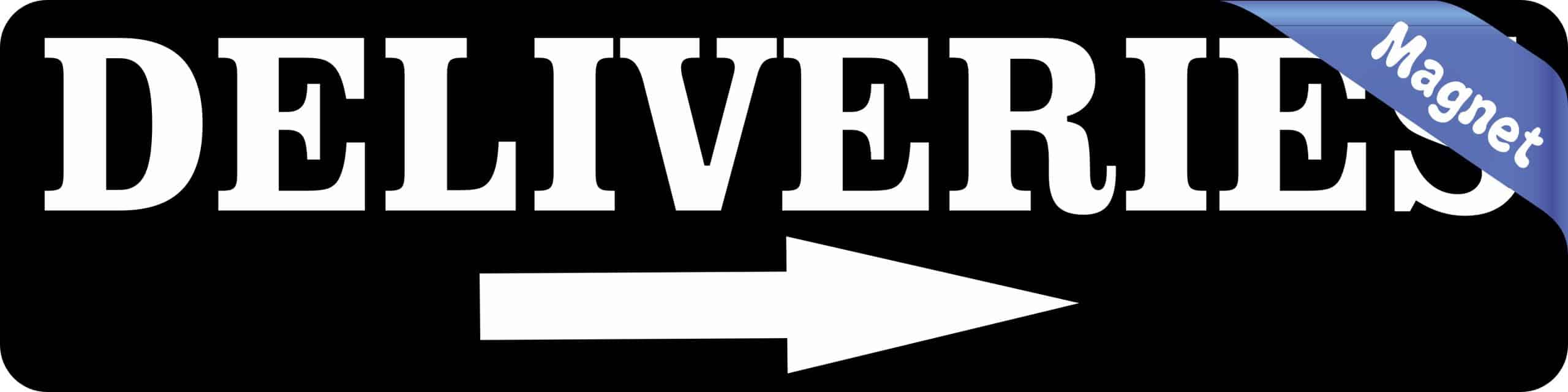 StickerTalk Right Arrow Deliveries Magnet, 8 inches x 2 inches - Image 2