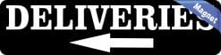 Alternative view of StickerTalk Left Arrow Deliveries Magnet, 8 inches x 2 inches