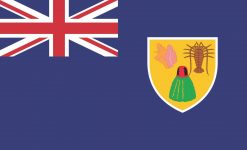 Turks and Caicos Islands Flag Vinyl Sticker