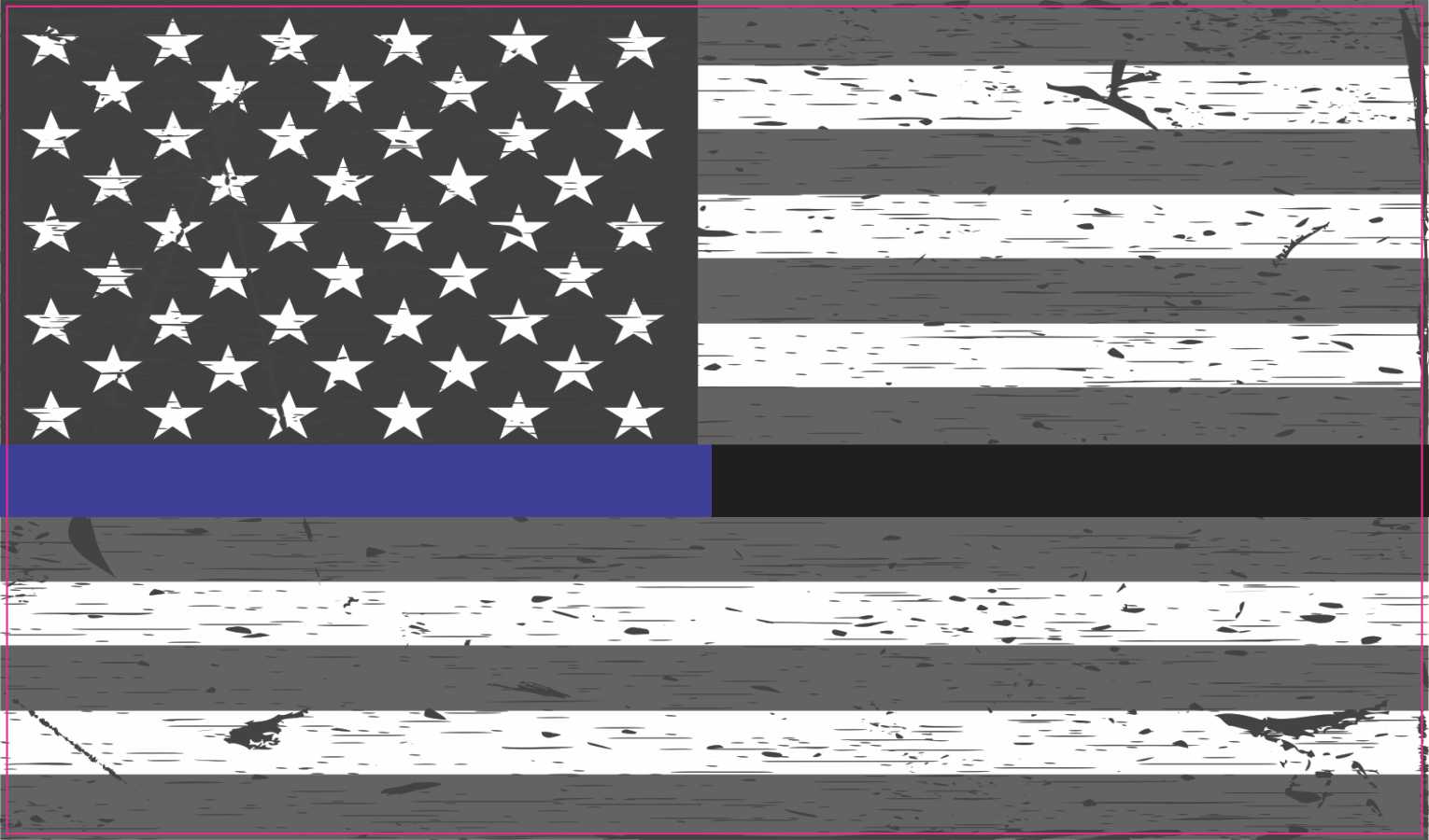 Blue and Black Lives Matter Vinyl Sticker