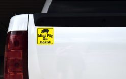 Mini Pig on Board Vinyl Sticker