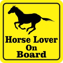 Horse Lover on Board Vinyl Sticker