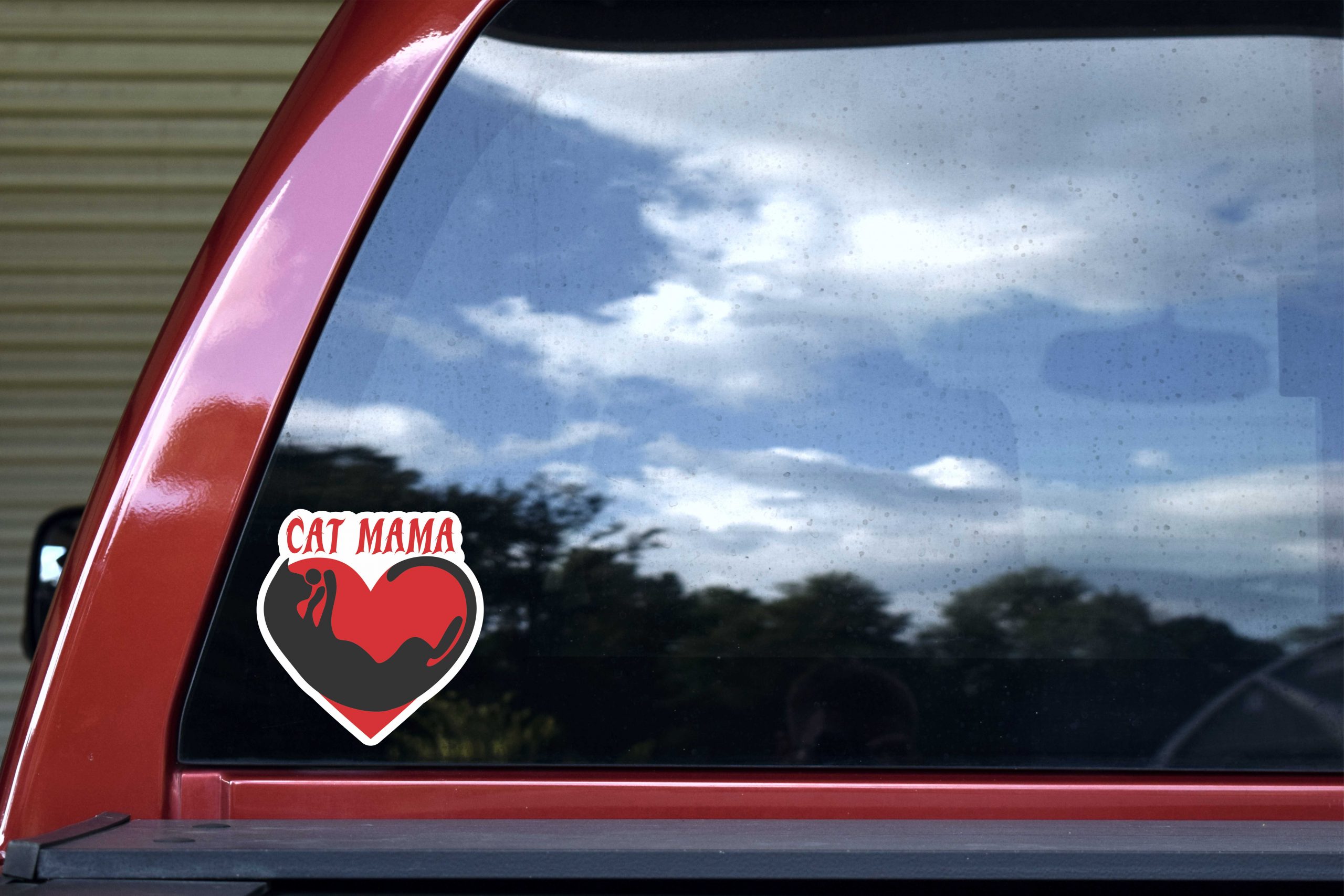 Cat Mama Vinyl Sticker