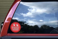 Circular Service Canine Inside Vinyl Sticker