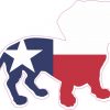 Texas Flag Dachshund Vinyl Sticker